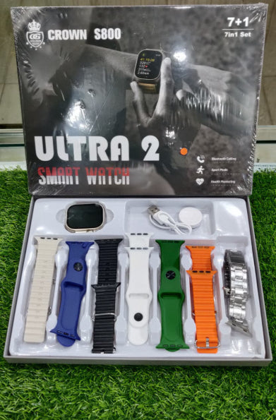 Crown S800 7 in 1 Strap Smart Watch